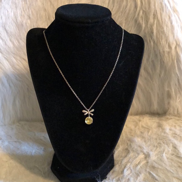 Jewelry - Yellow diamond dragonfly necklace